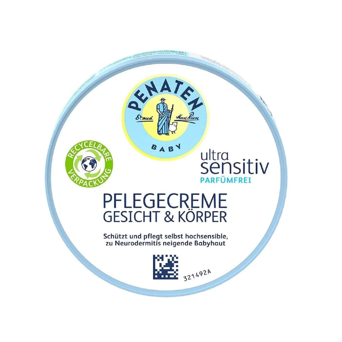 Penaten Ultra Sensitive Baby Care Cream for Delicate Skin 100 ml by Beauty Care Bag