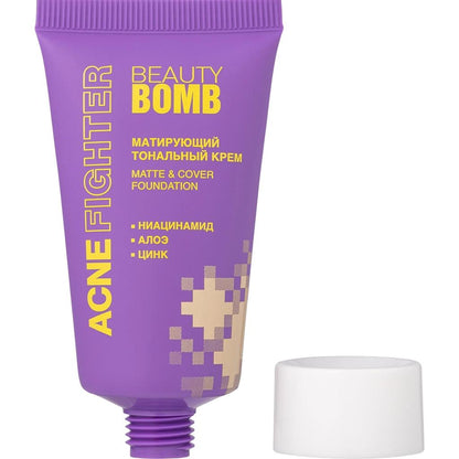 Beauty Bomb Matte Acne Fighter Foundation 01 - 25ml by Beauty Care Bag