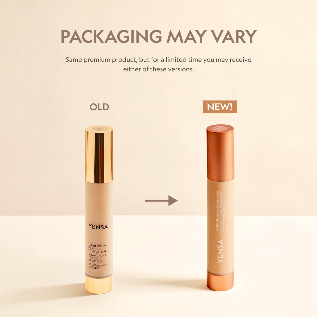 Super Serum Silk Natural Glow Hydrating Peptide Foundation for Radiant Skin by YENSA