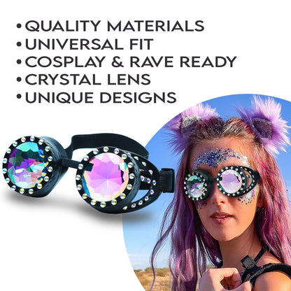 Steampunk Goggles and Kaleidoscope Glasses by SoJourner