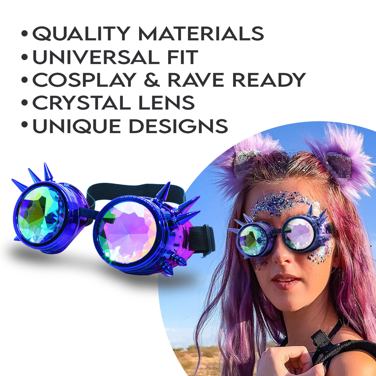 Steampunk Goggles and Kaleidoscope Glasses by SoJourner