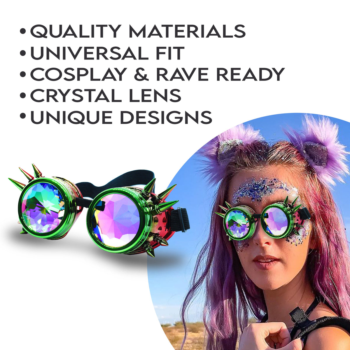 Steampunk Goggles and Kaleidoscope Glasses by SoJourner