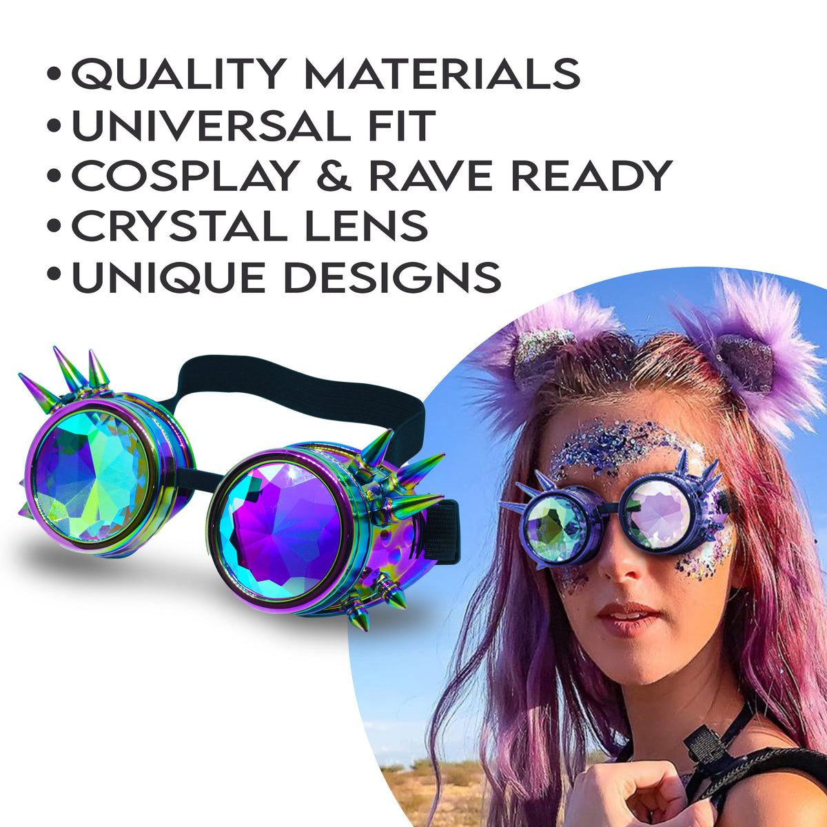 Steampunk Goggles and Kaleidoscope Glasses by SoJourner