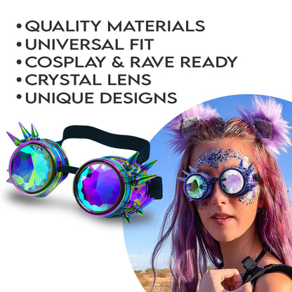 Steampunk Goggles and Kaleidoscope Glasses by SoJourner