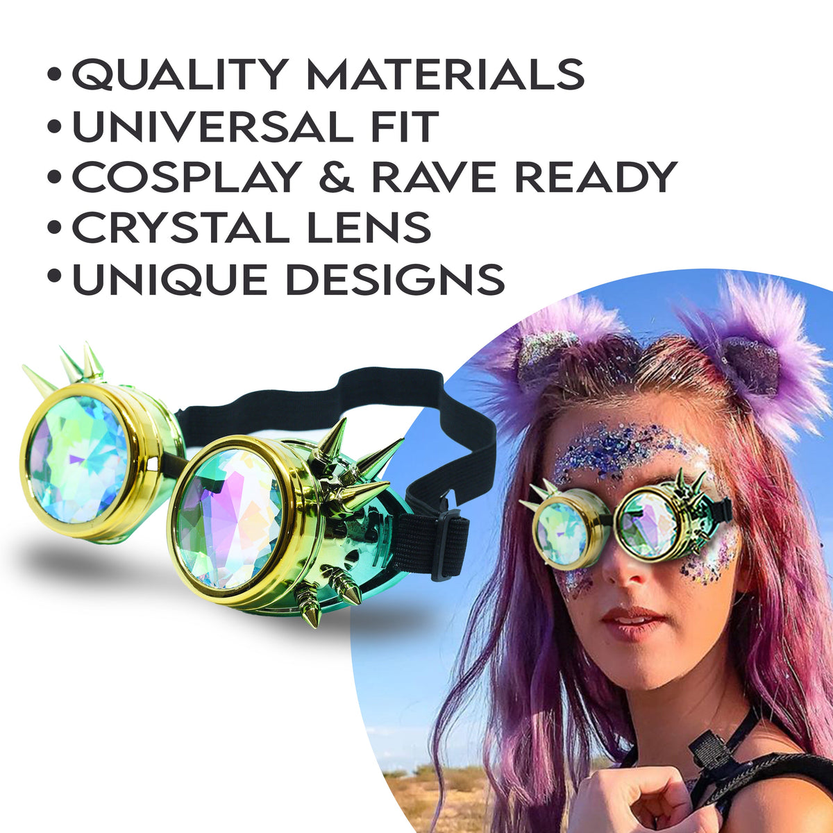 Steampunk Goggles and Kaleidoscope Glasses by SoJourner