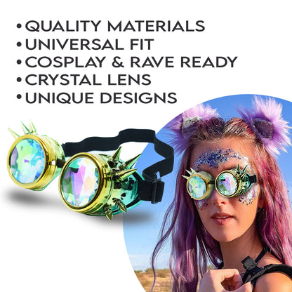 Steampunk Goggles and Kaleidoscope Glasses by SoJourner