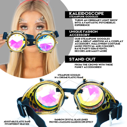 Steampunk Goggles and Kaleidoscope Glasses by SoJourner