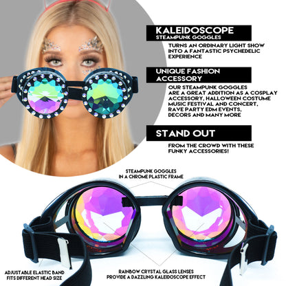 Steampunk Goggles and Kaleidoscope Glasses by SoJourner