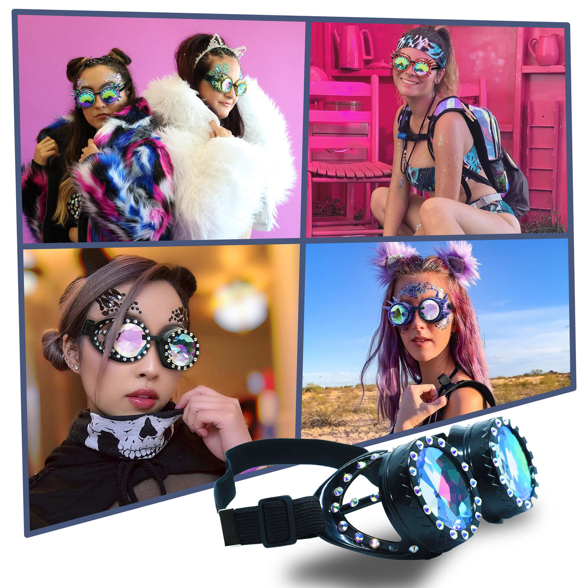 Steampunk Goggles and Kaleidoscope Glasses by SoJourner