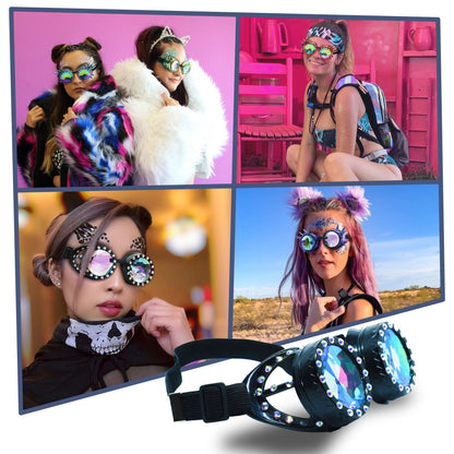 Steampunk Goggles and Kaleidoscope Glasses by SoJourner