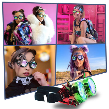 Steampunk Goggles and Kaleidoscope Glasses by SoJourner