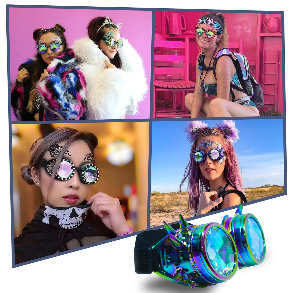 Steampunk Goggles and Kaleidoscope Glasses by SoJourner
