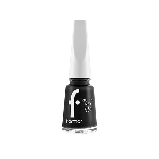 Flormar Quick Dry nail polish in Black Minimalism