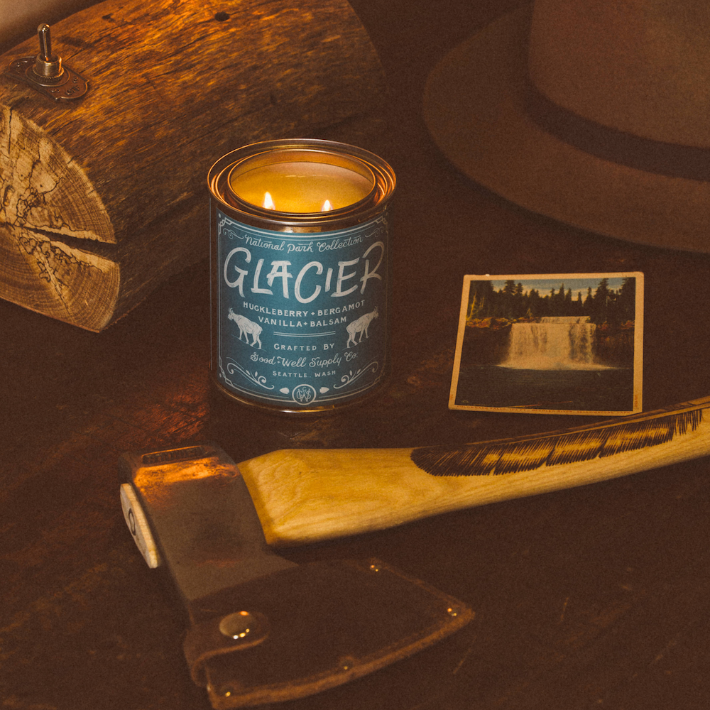 Glacier National Park Candle by Good & Well Supply Co.