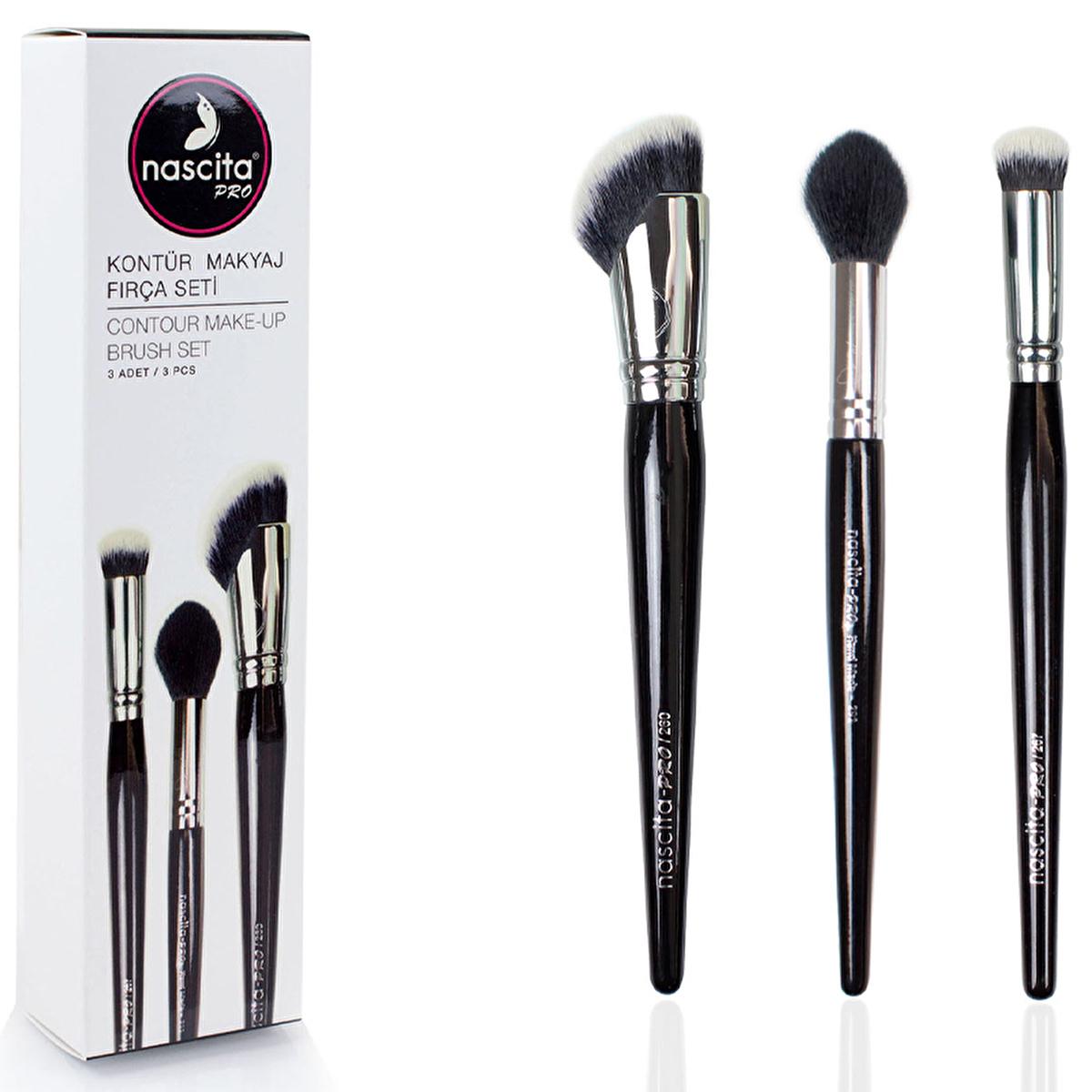 Nascita Pro 3-piece contour makeup brush set