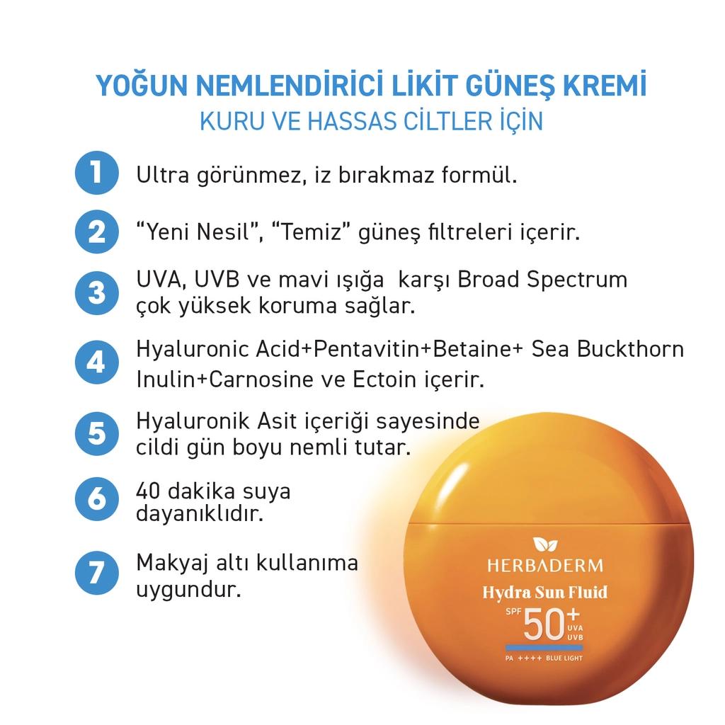 Herbaderm Hydra Sun Fluid SPF 50+ Hydrating Sunscreen 40 ml by Beauty Care Bag