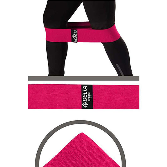 Delta Resistance Band: Medium Resistance Anti-Slip Squat Band for Leg & Glute Workouts - Pilates, Fitness, Exercise by Beauty Care Bag