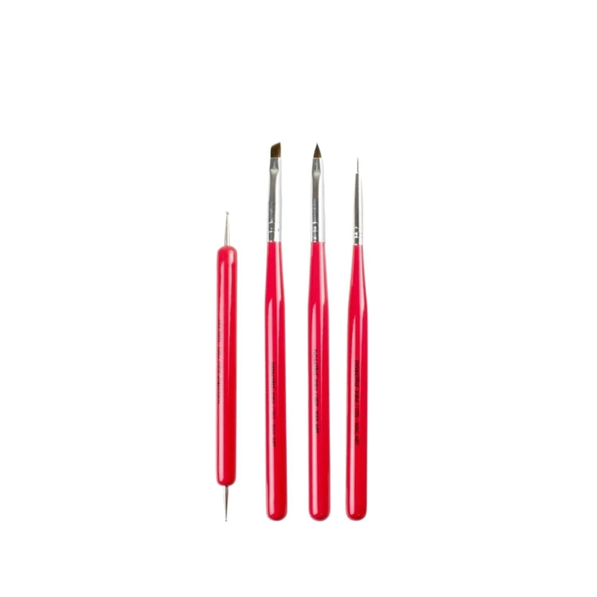 Nascita Nail Art Brush Set - 4 Piece Professional Nail Decoration Tool for Beauty Enthusiasts by Beauty Care Bag