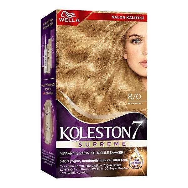 Wella Koleston Supreme hair dye kit in 8/0 Açık Kumral