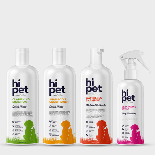 HiPet Healthy Coat Set, pH-Balanced Skin & Coat Care Bundle by Beauty Care Bag