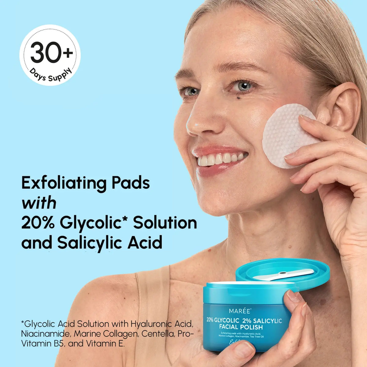 Glycolic and salicylic peel pads – view 2