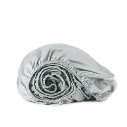 Whisper Organics 300 TC organic sateen fitted sheet in Shore