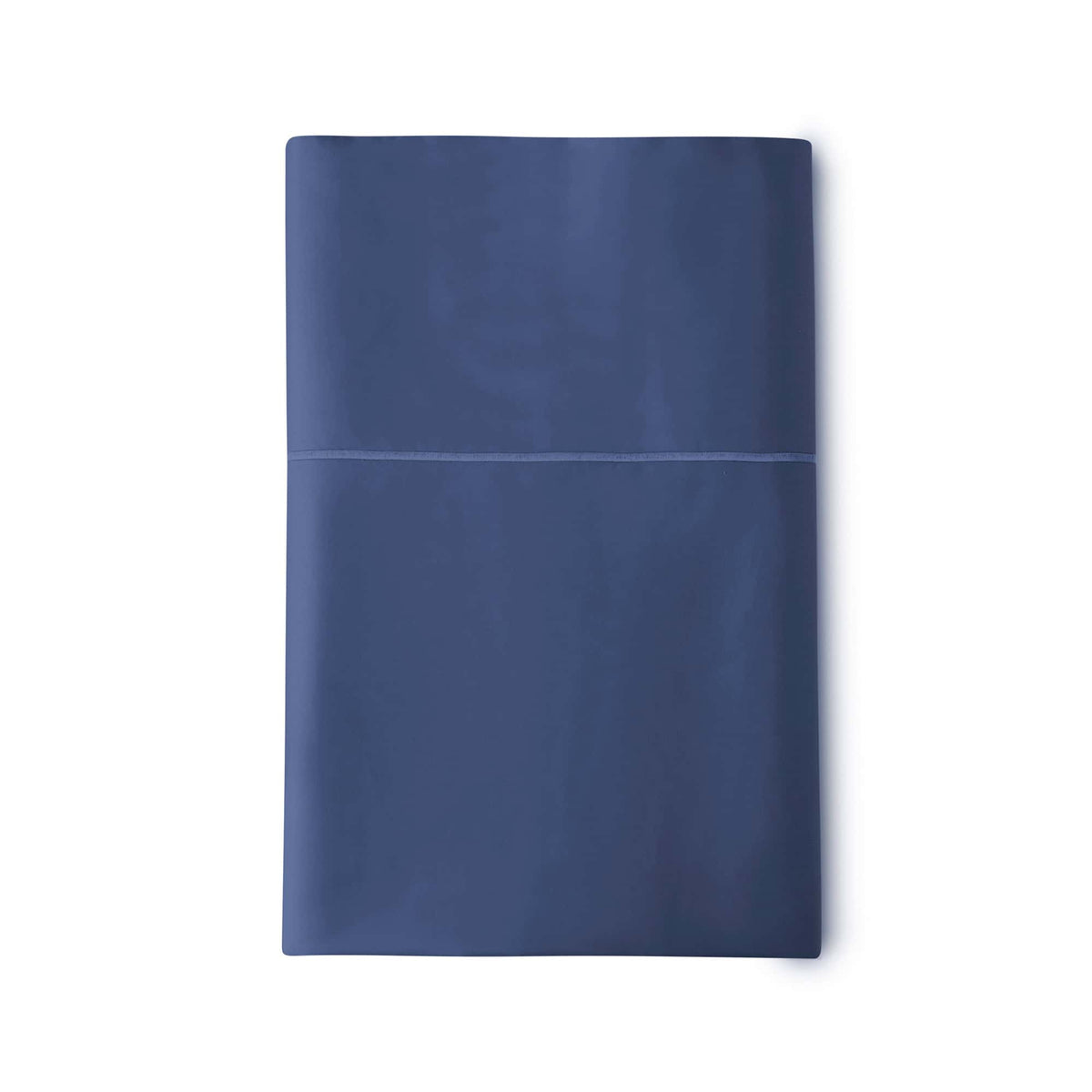 Whisper Organics 300 TC organic sateen flat sheet in Navy
