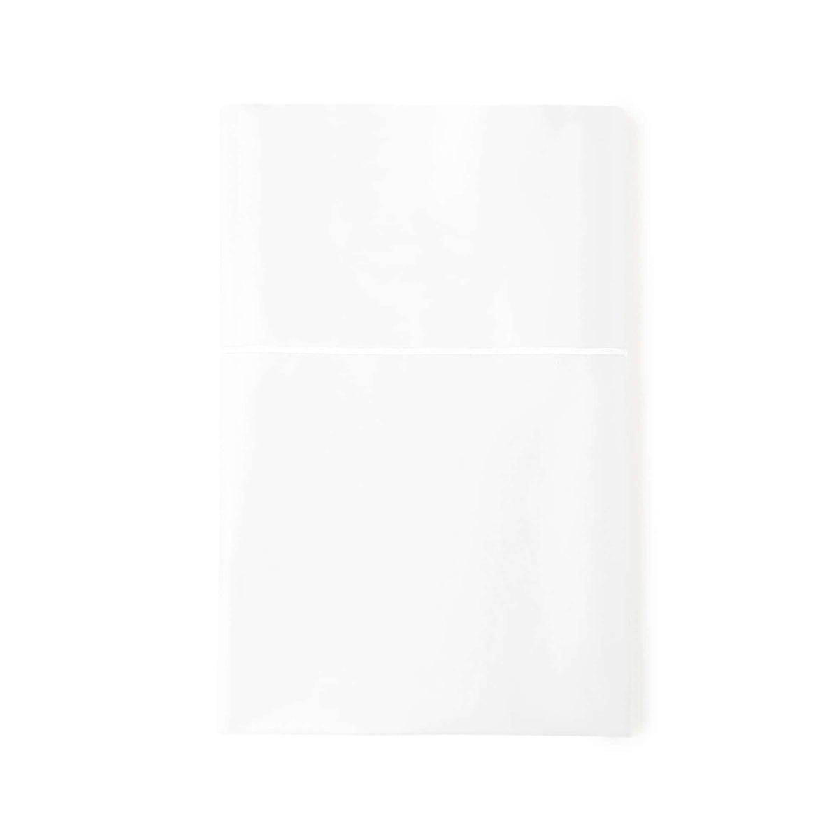 Whisper Organics 300 TC organic sateen flat sheet in White