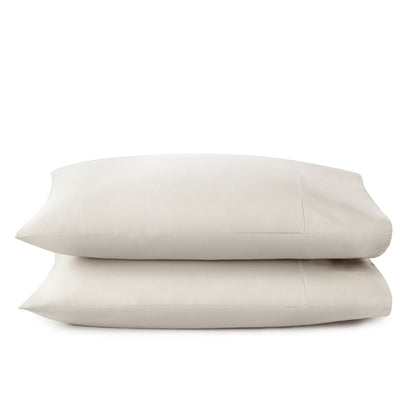 Whisper Organics 300 TC organic sateen pillowcase set in Pewter