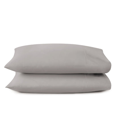 Whisper Organics 300 TC organic sateen pillowcase set in Stone