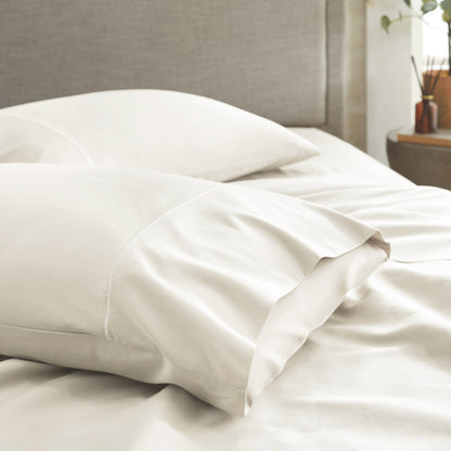Whisper Organics 300 TC organic sateen pillowcase set in Natural
