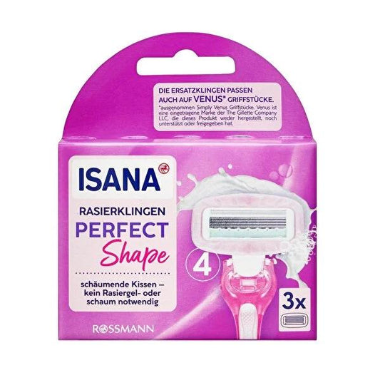 Isana women's 4-blade replacement razor blades