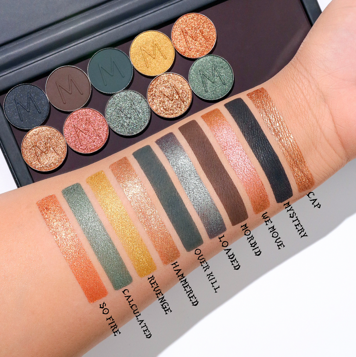 Eyeshadow Lineup by Makeup A Murder, INC