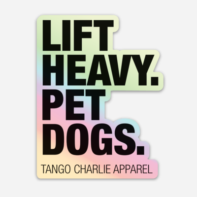 "LHPD Holographic" Sticker by Tango Charlie Apparel