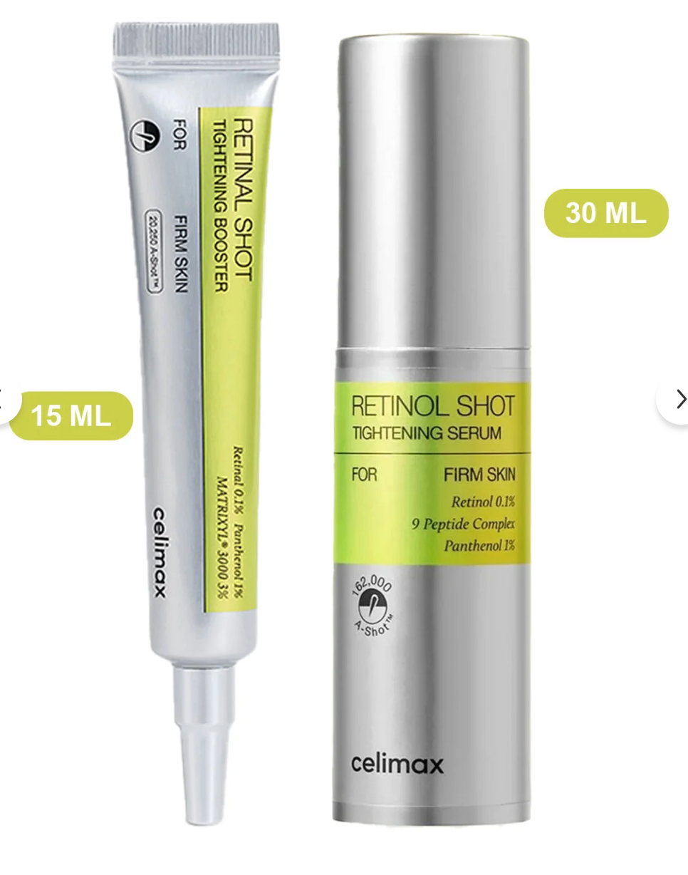Celimax Retinal & Retinol Duo Set | Tightening Booster 15ml + Anti-Aging Serum 30ml by Beauty Care Bag