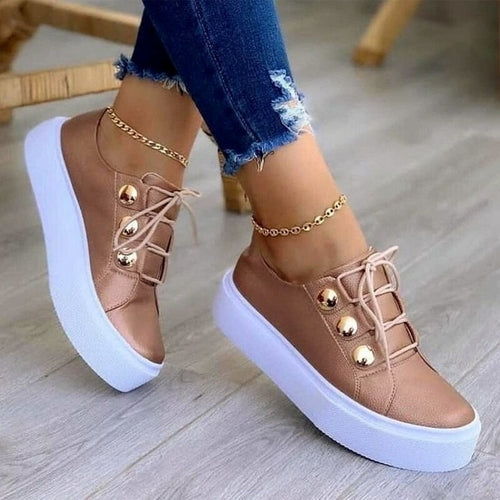 Light Breathable Female Running Shoes Casual Women Vulcanized Shoes by Coffee Jasper