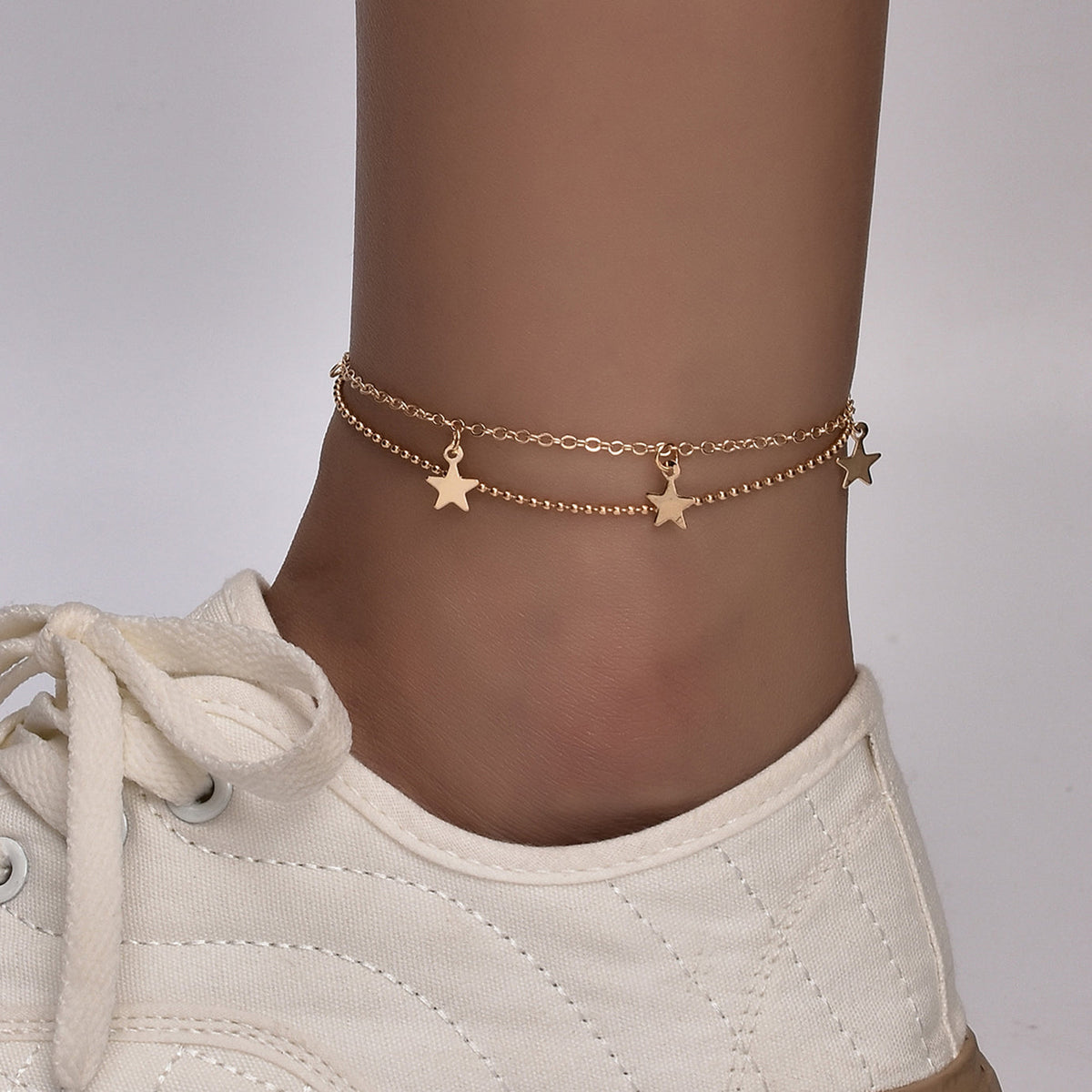 Boho Butterfly Charm Anklet For Women Gold/Silver by Red Iphigenia
