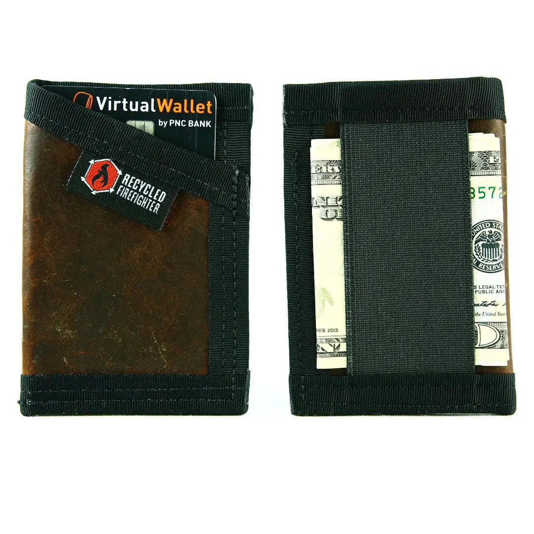 Sergeant Wallet - Combat Boot Leather Edition by Recycled Firefighter