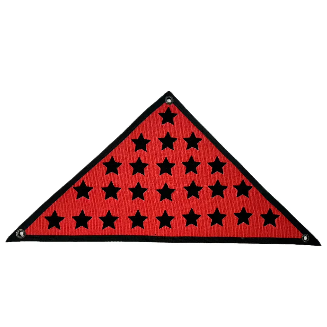 Service Star Triangle Flag - Fire Hose by Recycled Firefighter