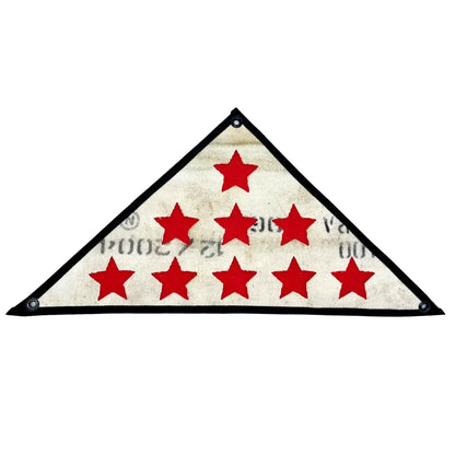 Service Star Triangle Flag - Fire Hose by Recycled Firefighter
