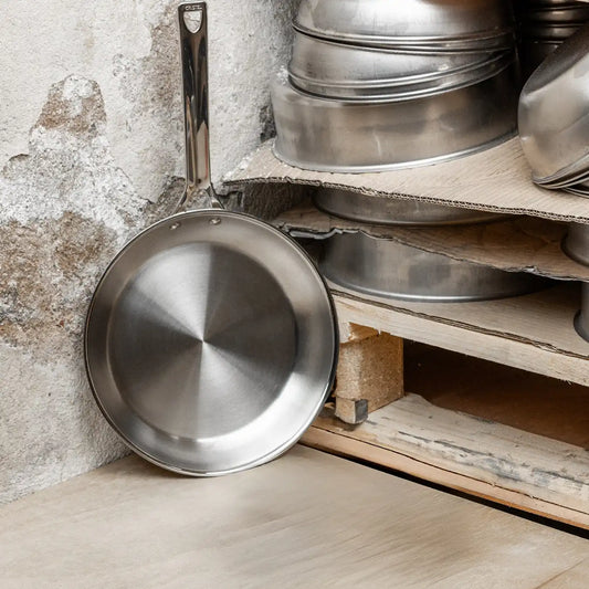 CRISTEL 1826 Collection set of two stainless steel frying pans