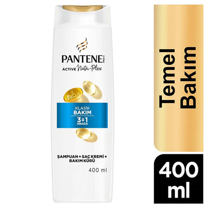 Pantene Classic Clean Hair Shampoo: Nourishing Pro-V Formula for Normal & Combination Hair - Everyday Shampoo for Healthy, Shiny Hair by Beauty Care Bag
