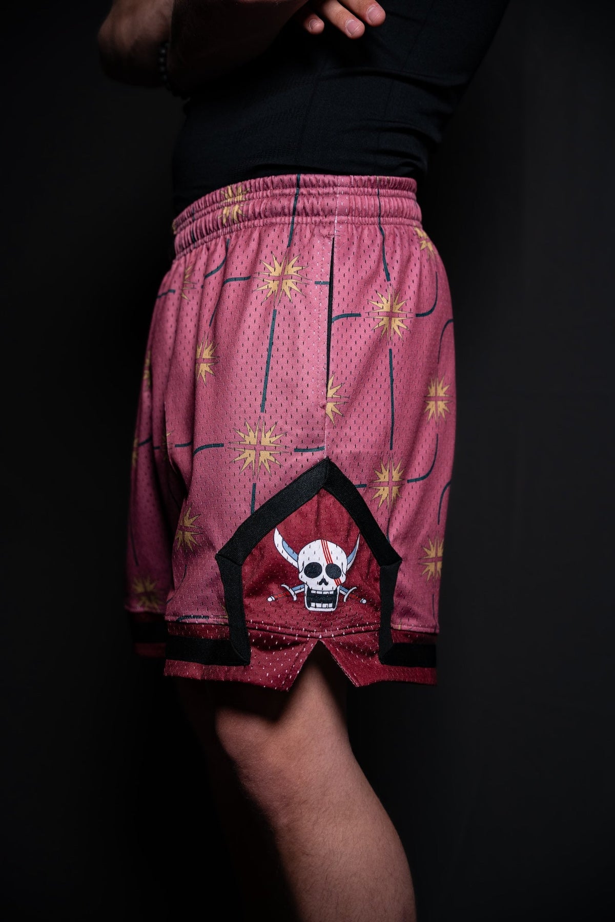 Shanks retro anime basketball mesh shorts