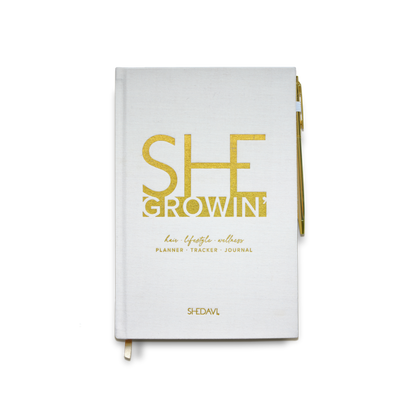 SheGrowin'™️ Planner. Tracker. Journal: Hair & Self Growth Undated Planner by Shedavi