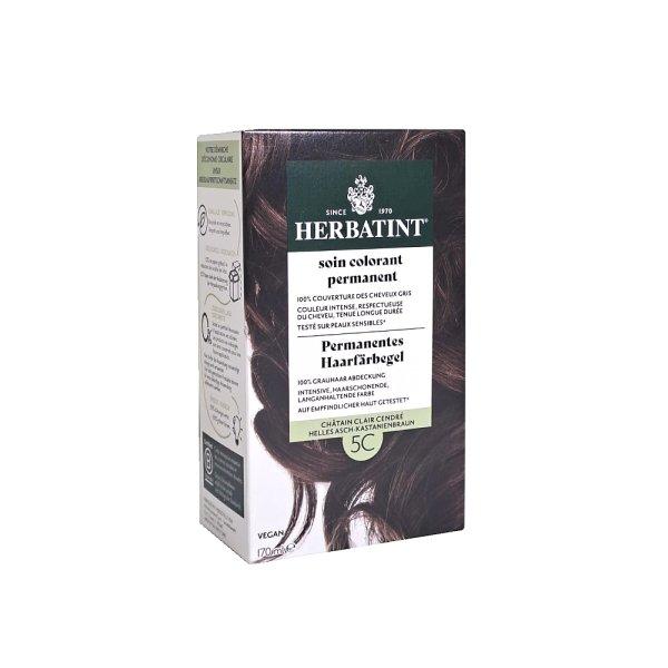 Herbatint 5C Light Ash Chestnut Permanent Hair Color Gel 135ml by Beauty Care Bag