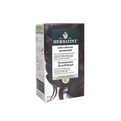 Herbatint 5C Light Ash Chestnut Permanent Hair Color Gel 135ml by Beauty Care Bag