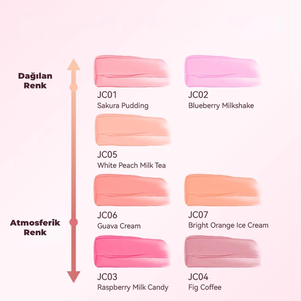 AZTK Liquid Blush Jelly Effect JC05 White Peach Milk Tea by Beauty Care Bag