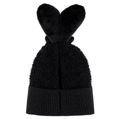 Eklips Kids Black Beanie with Cute Ears 1 pc by Beauty Care Bag