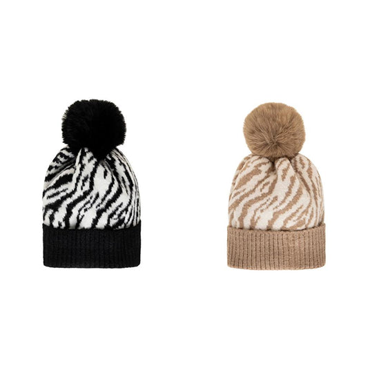 Eklips Zebra Beanie (Assorted) by Beauty Care Bag