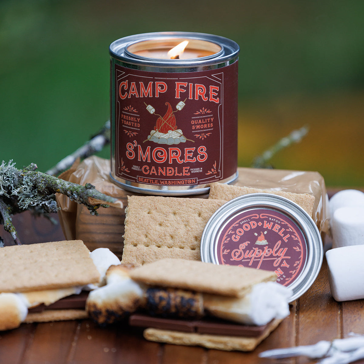 Campfire S'mores Candle by Good & Well Supply Co.
